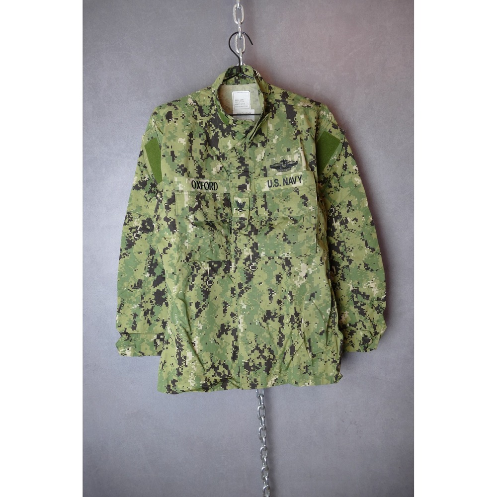 US Navy NWU Type III Blouse Jacket Small Long Camo Insect Shield‎